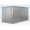 4M X 2.1M Flat Pack Container Store – Galvanised