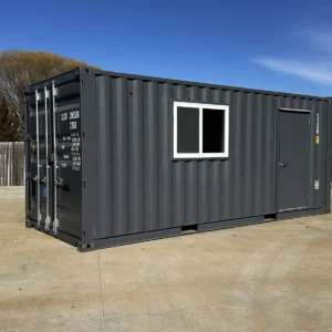 20-ft-20-Slate-Gray-Shiplap-120V-Shipping-Container-Office-Minisplit