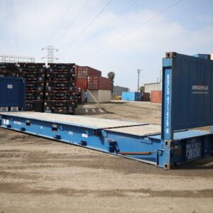 40-foot Flat Rack Shipping Container – Cargo-worthy